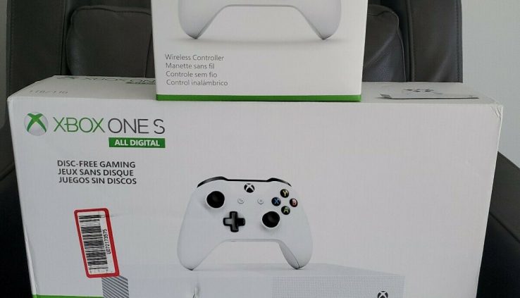 Microsoft Xbox One S All Digital Edition 1TB White Console with additional controller
