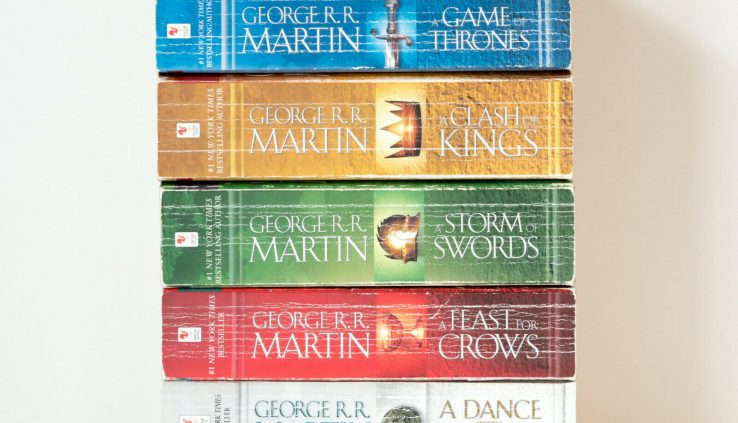 Lot of 5 (#1-5) GAME OF THRONES Total Series Matched Location of PAPERBACK Books