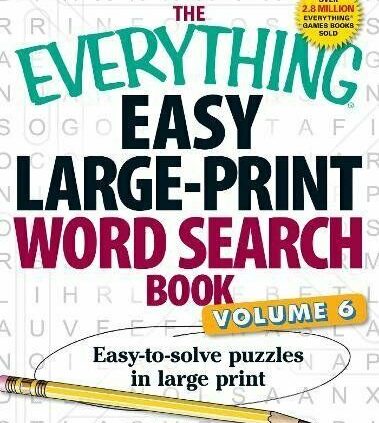 The Every part Easy Substantial-Print Be aware Search Book, Quantity 6: Easy-to-solve Puzzle