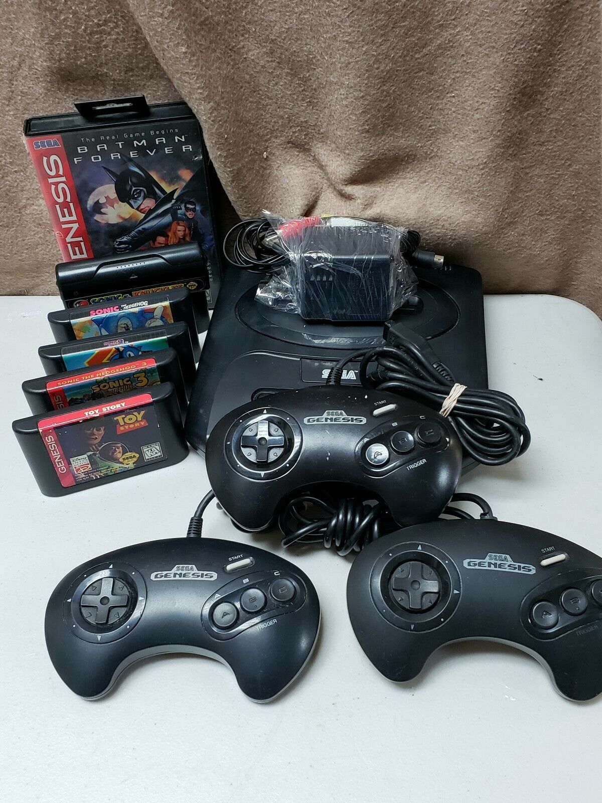 Sega Genesis MK-1631A Intention w/ Sonic I, II, III, Sonic & Knuckles 3 ...