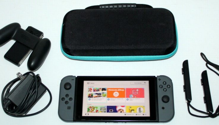 Nintendo Swap 32GB Handheld Gaming Console HAC-001 w/Pleasure-Cons, Dock in Case
