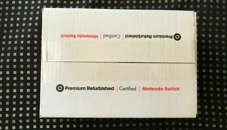 Nintendo Swap Grey Console W/ Neon and & Red JoyCon V1 *Manuf. Refurbished*