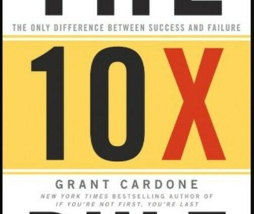 The 10X Rule By Grant Cardone [Electronic Book] 📕Immediate Transport