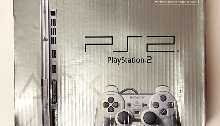 Ps2 PS2 Slim Console SatinSilver Full W/ Disc Manuals Controller