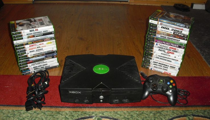 Microsoft Xbox Long-established  Dusky Console Procedure Total Examined w/ 35 Video games