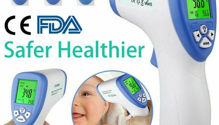 NEW LCD Digital IR Infrared Digital BrowFever Thermometer Non-Contact FDA