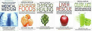 5 Books Scientific Medium by Anthony William (Thyroid,Liver,Celery..)