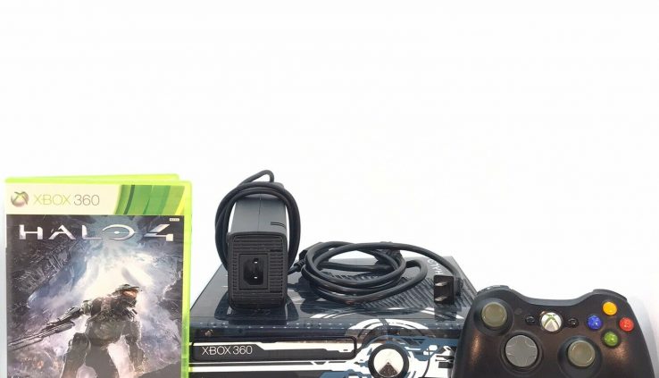 Xbox 360 Halo 4 Little Edition 320GB Silver Blue Determined Console Bundle Works