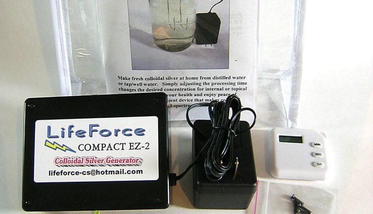 Compact EZ-2 Deluxe Colloidal Silver Generator Equipment by LifeForce Devices