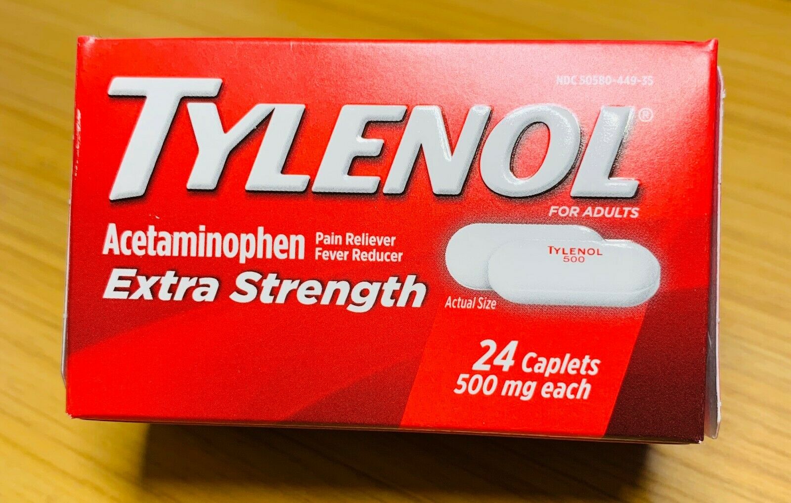 Tylenol * Extra Energy * Fever Reducer & Effort Reliever * 500 mg ...