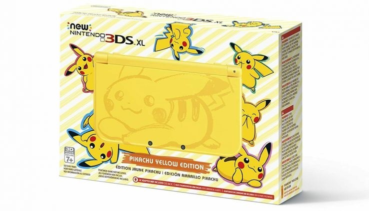 Nintendo 3DS XL Pikachu Model 4GB Yellow Handheld Arrangement NEW