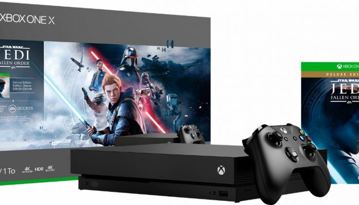 Microsoft – Xbox One X 1TB Megastar Wars Jedi: Fallen Teach Deluxe Model Conso…