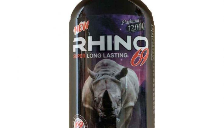 Men’s Rhino-69 Platinum 12000 Male Sexual Enhancement Liquid Shot 2 ozbottle