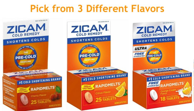 ZICAM COLD REMEDY RAPIDMELTS 25 Speedy Dissolve Tab – 1 Pack – 3 Rather a lot of Flavor