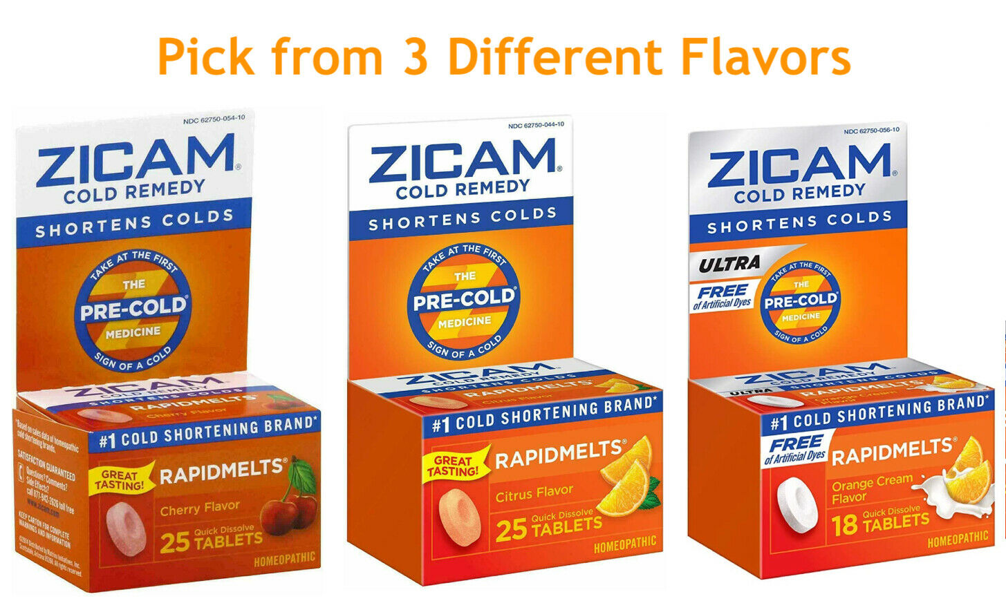 ZICAM COLD REMEDY RAPIDMELTS 25 Speedy Dissolve Tab - 1 Pack - 3 Rather ...