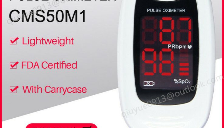 CMS50M Finger Tip Pulse Oximeter Blood Oxygen Meter SpO2 PR Heart Price Computer screen