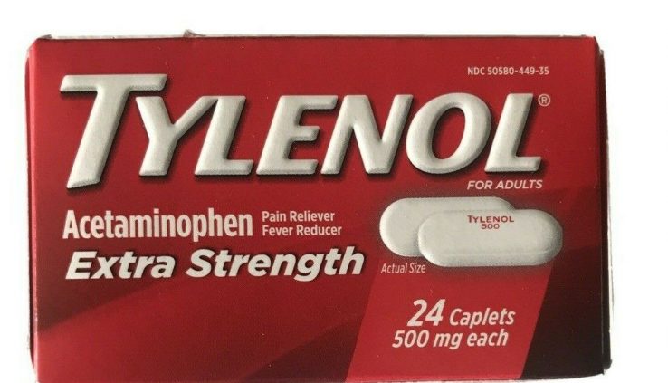 TYLENOL Additional Energy Anguish Reliever Fever Reducer Acetaminophen 500 mg 24 Rely