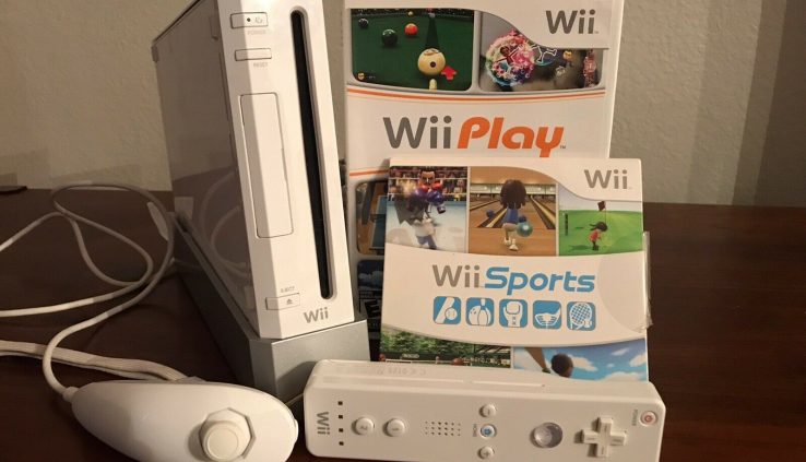 Nintendo Wii Console with Wii Sports activities, Wii Play, Controller