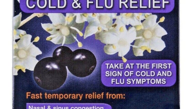 Sambucol Chilly & Flu Homeopathic Relief Shaded Elderberry, 30 Pills