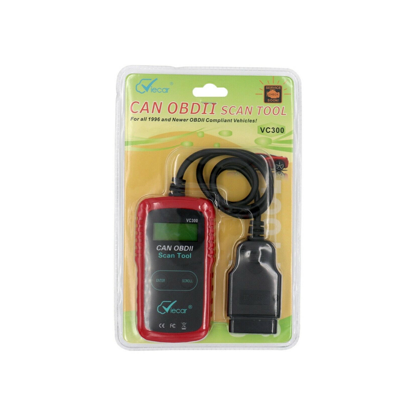OBD2 OBDII Test Engine Diagnostic Car Car VC300 Code Reader Scanner ...