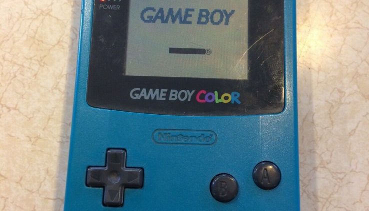 Nintendo Recreation Boy Coloration Teal Blue Handheld Machine
