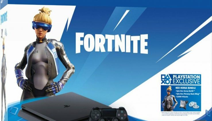 Sony PlayStation 4 PS4 Slim 1TB Console Fortnite Neo Versa Bundle 2000 V bucks