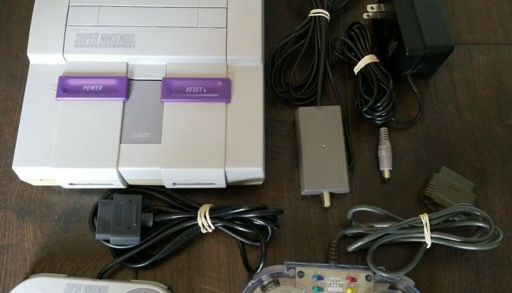 ORIGINAL Huge Nintendo Leisure Machine SNES Console With 2 Controllers