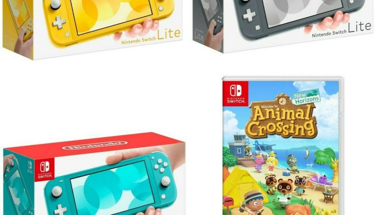 NEW Nintendo Swap Lite + Animal Crossing Turquoise – Gray – Yellow PICK COLOR
