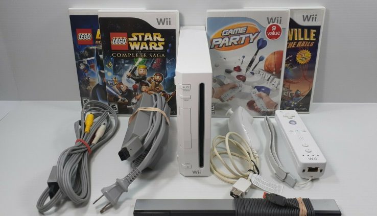 Nintendo Wii White Console RVL-001 Bundle Gamecube Successfully matched with Games