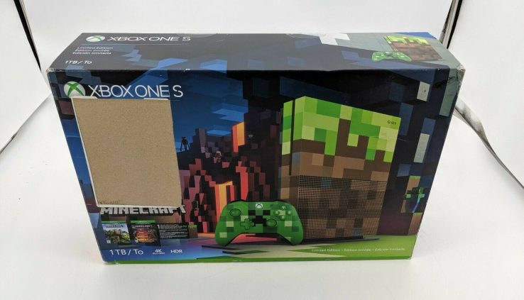 Fresh Microsoft Xbox One S Dinky Model 1TB Minecraft Bundle -KT0035