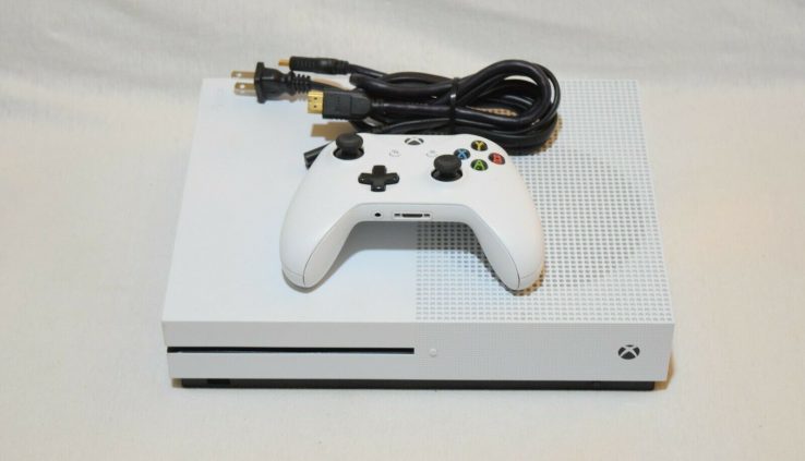 Microsoft 1681 Xbox One S 1TB Game Console w/One White Controller
