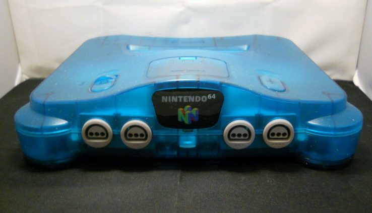 Expedient Nintendo 64 N64 Ice Blue Console Most attention-grabbing + Enlargement Pak NUS-001 Examined