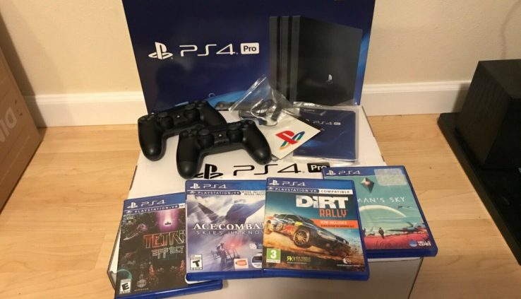 Sony PlayStation 4 Expert 1TB Console, 2 controllers, 4 video games