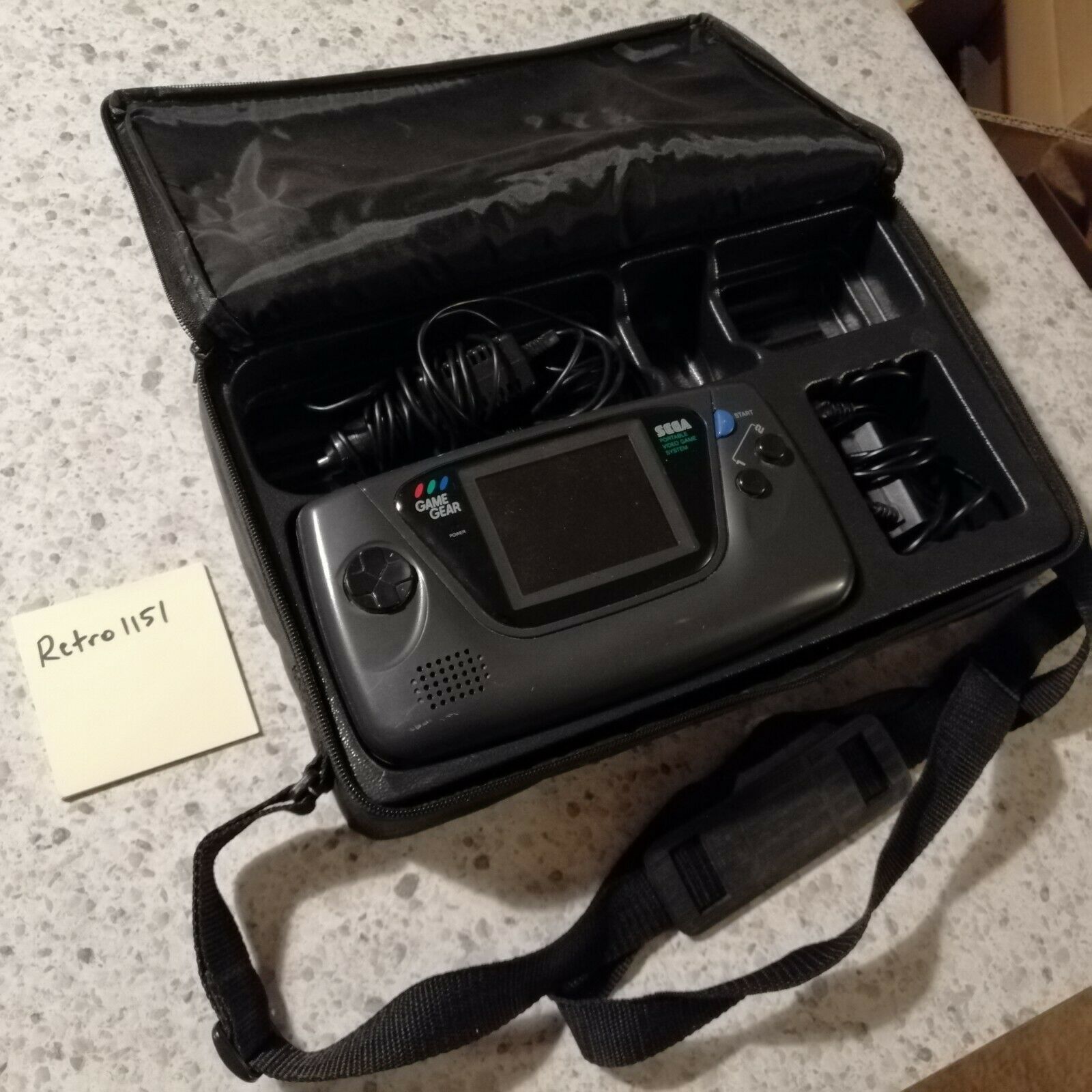 Sega Sport Gear Handheld Console Shaded CARRY CASE AND COLUMNS GAME