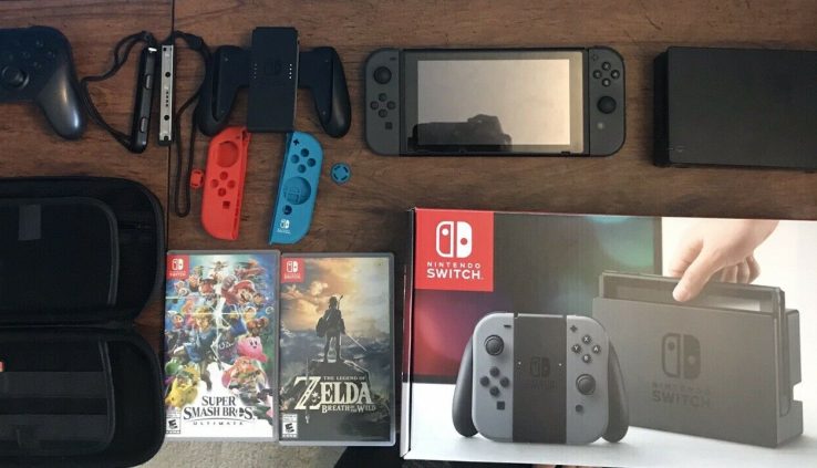 Evenly Gentle Nintendo Change With 2 Video games and Pro Controller