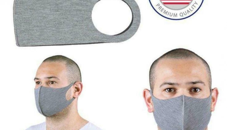 Cloth Face Hide – Universal Unisex – One Dimension – Grey – Made in USA – Label Recent