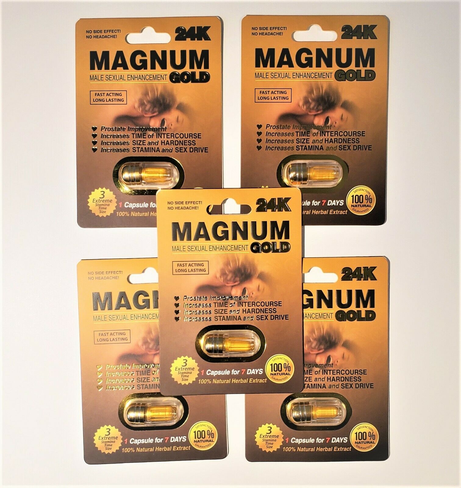 MAGNUM 24K GOLD (5 pack) Male Enhancement Pills - iCommerce on Web