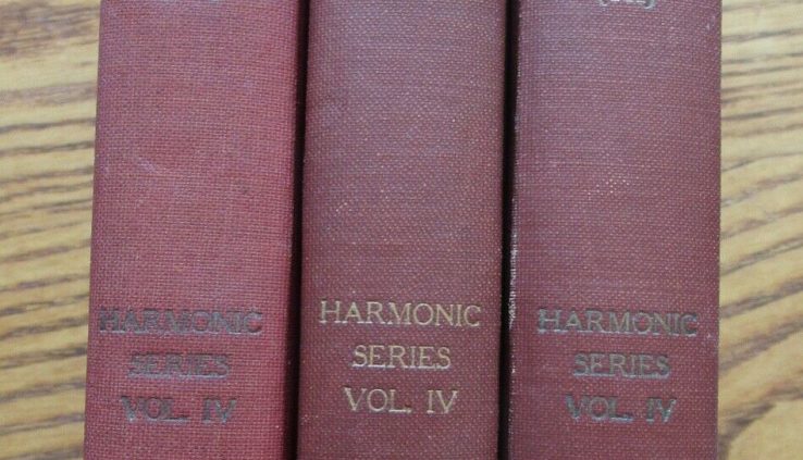 Antique 1924 The Tall Acknowledged Vol. lV Harmonic Sequence J.E.Richardson