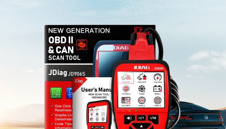 NEW Honorable Automobile Diagnostic Instrument Code Reader OBD2 Automobile Scanner – JDiag JD906S