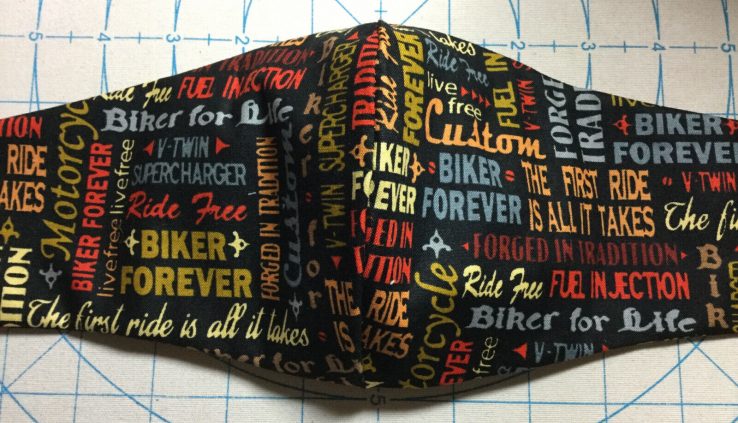 HARLEY DAVIDSON cotton HandMade Double Layer Washable Face Cowl With HEPA Filter