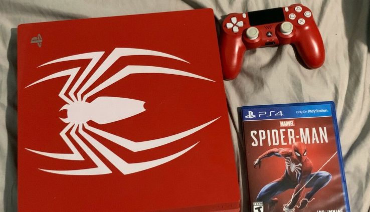 Sony PlayStation Ps4 Expert 1TB Limited Model Spider-Man Crimson Console With Recreation