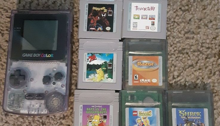 Gameboy color system and 7 games