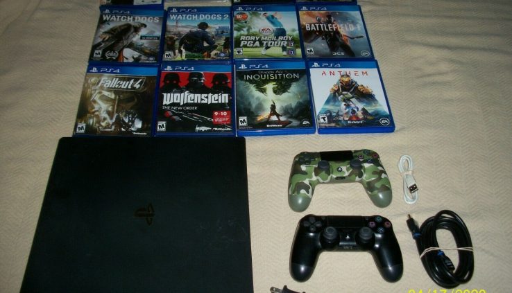   PS4 Pro 1 TB BUNDLE/ 2 CONTROLLERS /12 games MONSTER HUNTER,ANTHEM,GTA V, MORE