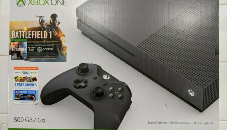 Microsoft Xbox One S Battlefield 1: Storm Grey Special Version Bundle 500GB…