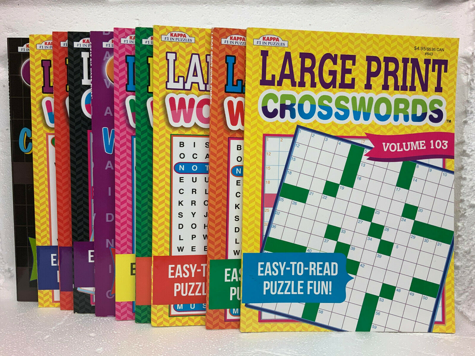 CROSSWORDS PUZZLE BOOK LARGE PRINT MADE IN USA NEW CROSSWORD FUN Assorted ICommerce On Web