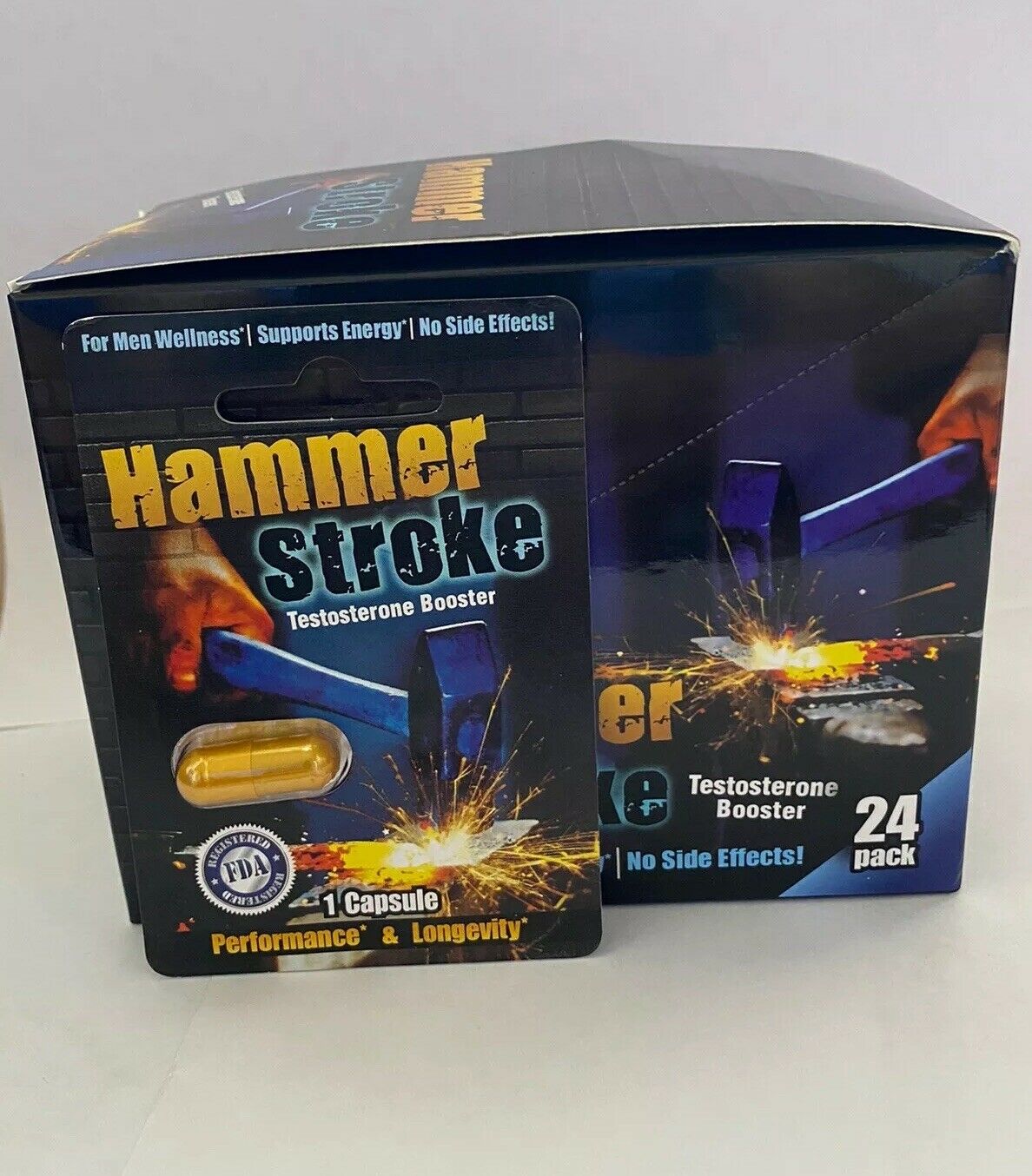 Hammer Stroke Alternative Male Intercourse Enhancement Capsules 24