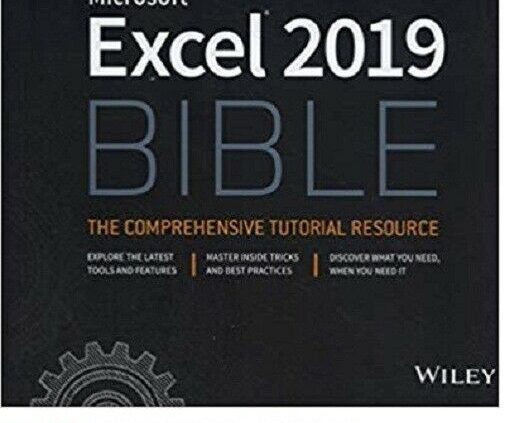 Microsoft Excel 2019 Bible English. Read description