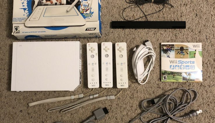 Nintendo Wii Console With Wii Sports activities And U Arrangement Working Blueprint Lot Video Games