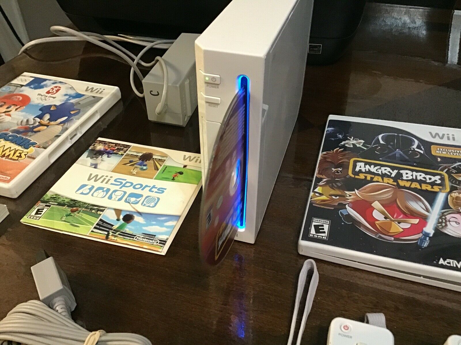 Nintendo Wii Draw White Console +2 CONTROLLER 2 Games Bundle