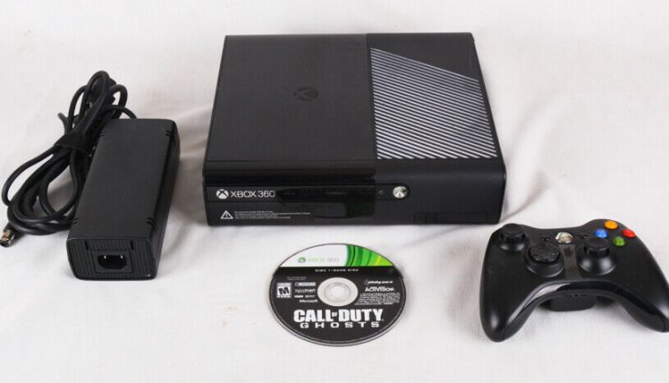 Xbox 360 E Console, 500GB, w Controller, HDMI twine, Energy twine, WORKS